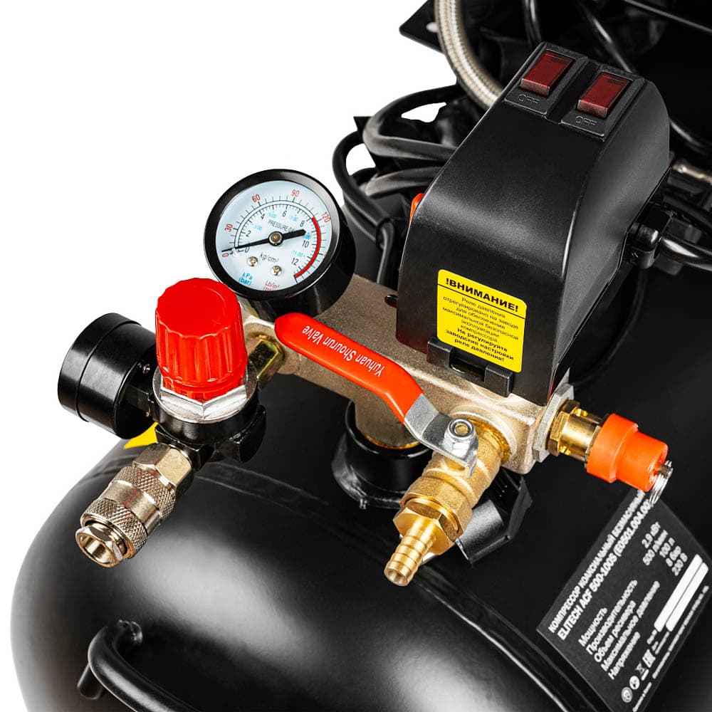 Компрессор ACF 500-100S безмасляный (2,9 кВт / 100 л / 500 л/мин) ELITECH HD (E0501.004.00), фото 2