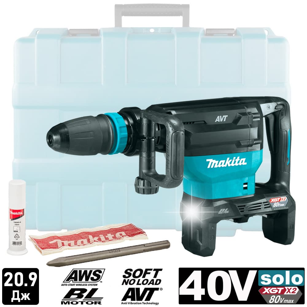 Аккумуляторный отбойный молоток HM002GZ03 (HM 002 GZ03) MAKITA