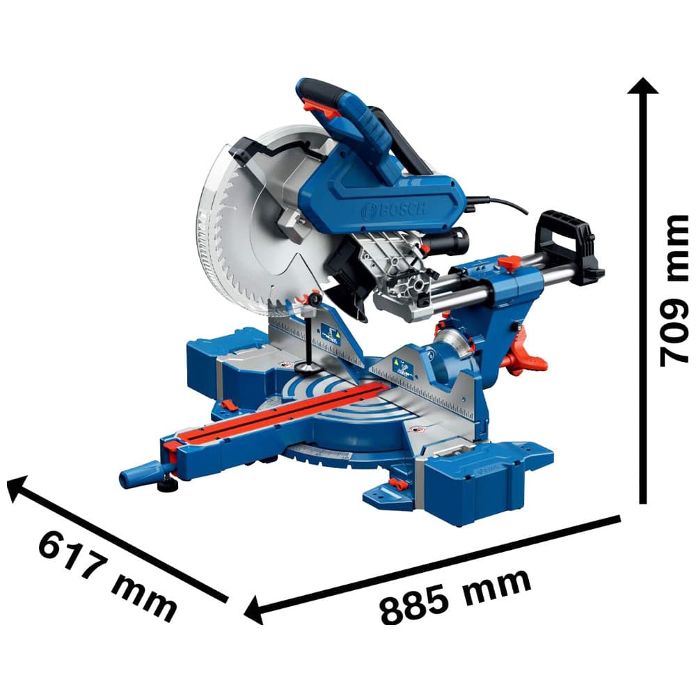 Пила торцовочная GCM 340-305 D Professional BOSCH (0601B60000), фото 2