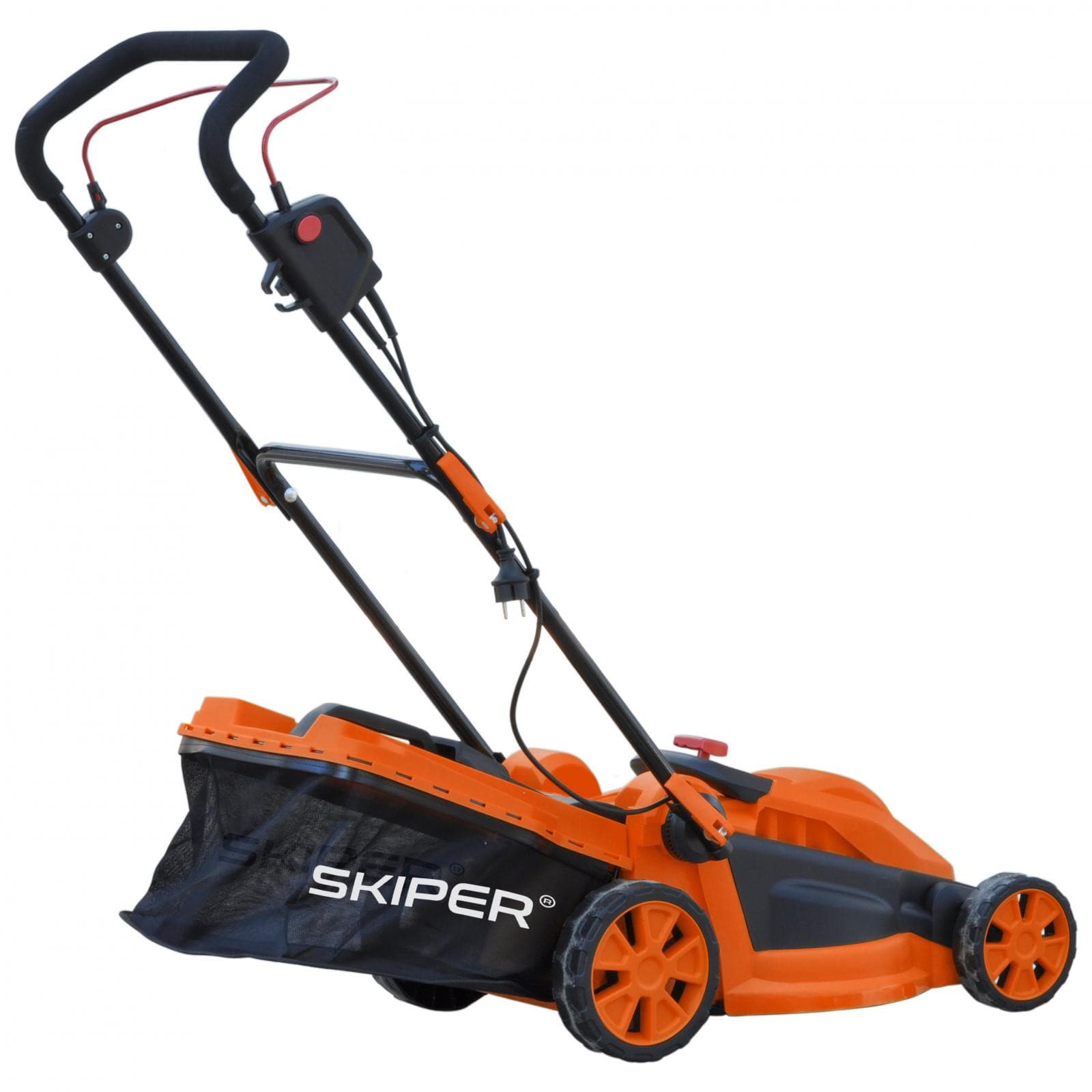Газонокосилка электрическая SKIPER EL3820 (2000 Вт, шир.38 см, выс. 20-70 мм (6 поз), травосб. 40л), фото 3