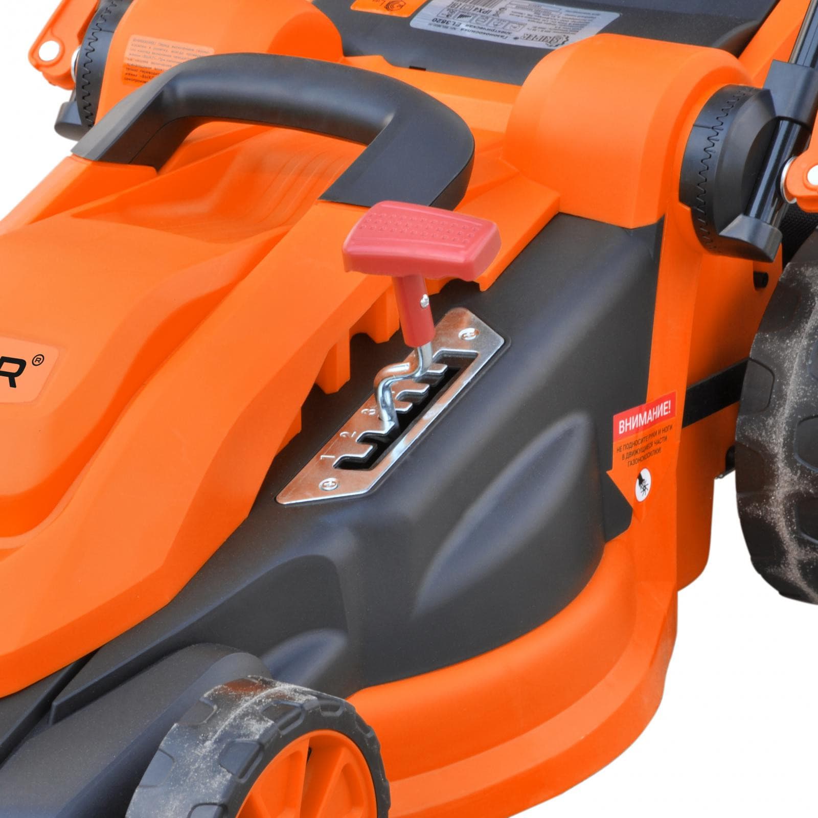 Газонокосилка электрическая SKIPER EL3820 (2000 Вт, шир.38 см, выс. 20-70 мм (6 поз), травосб. 40л), фото 5