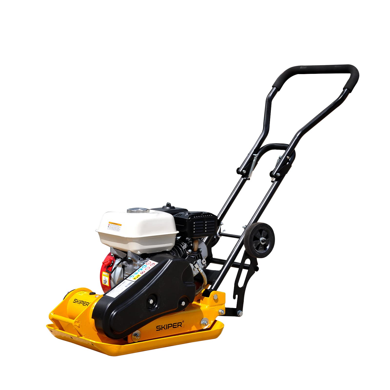Виброплита SKIPER C60H-WM (Honda GX160, 5.5л.с., плита 53х37см., 11кН, 25м/мин, рез. ковр, колёса), фото 2