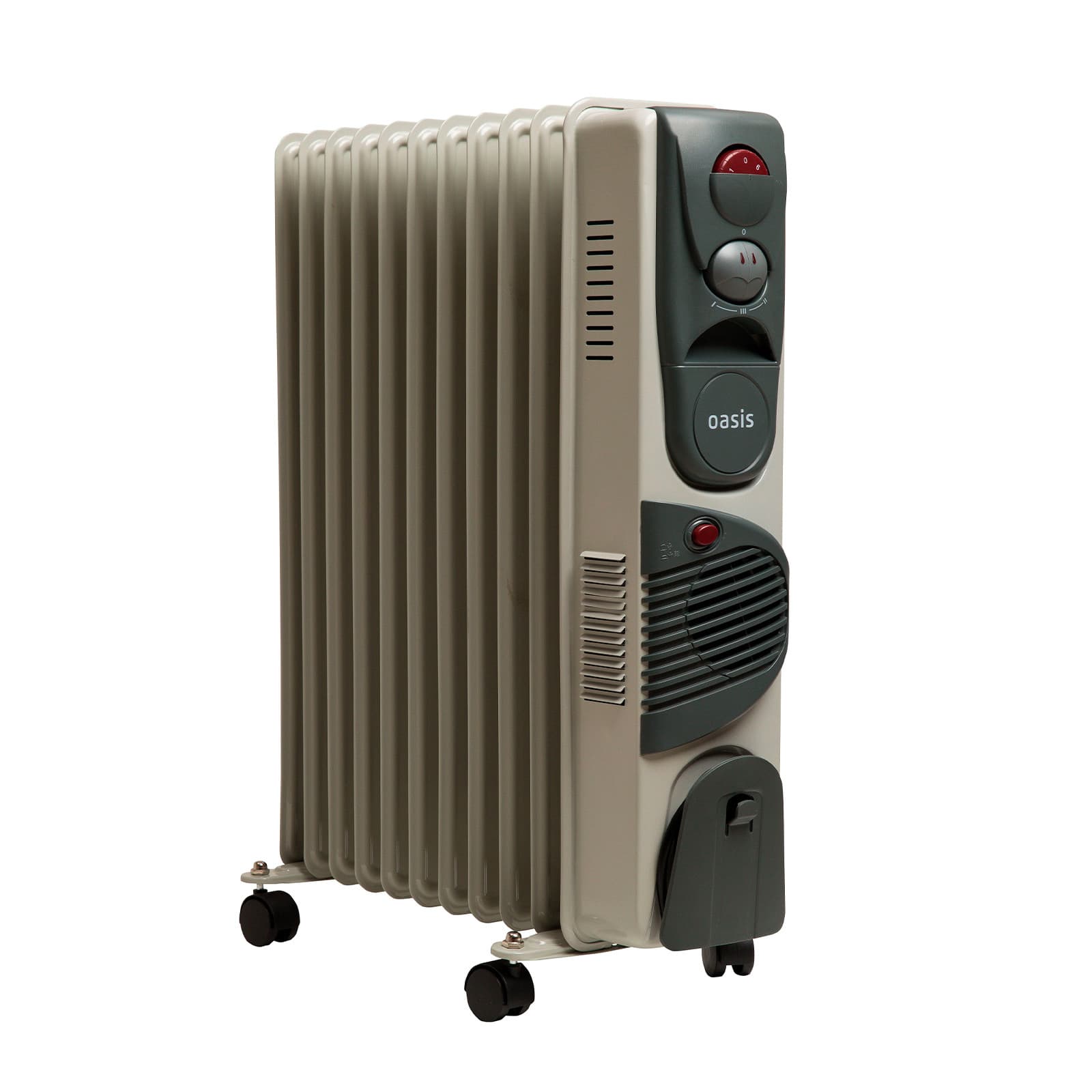 Радиатор масляный Oasis BB-25T (11 секций, 2500+400 Вт, до 25 м2, тепловентилятор), фото 2