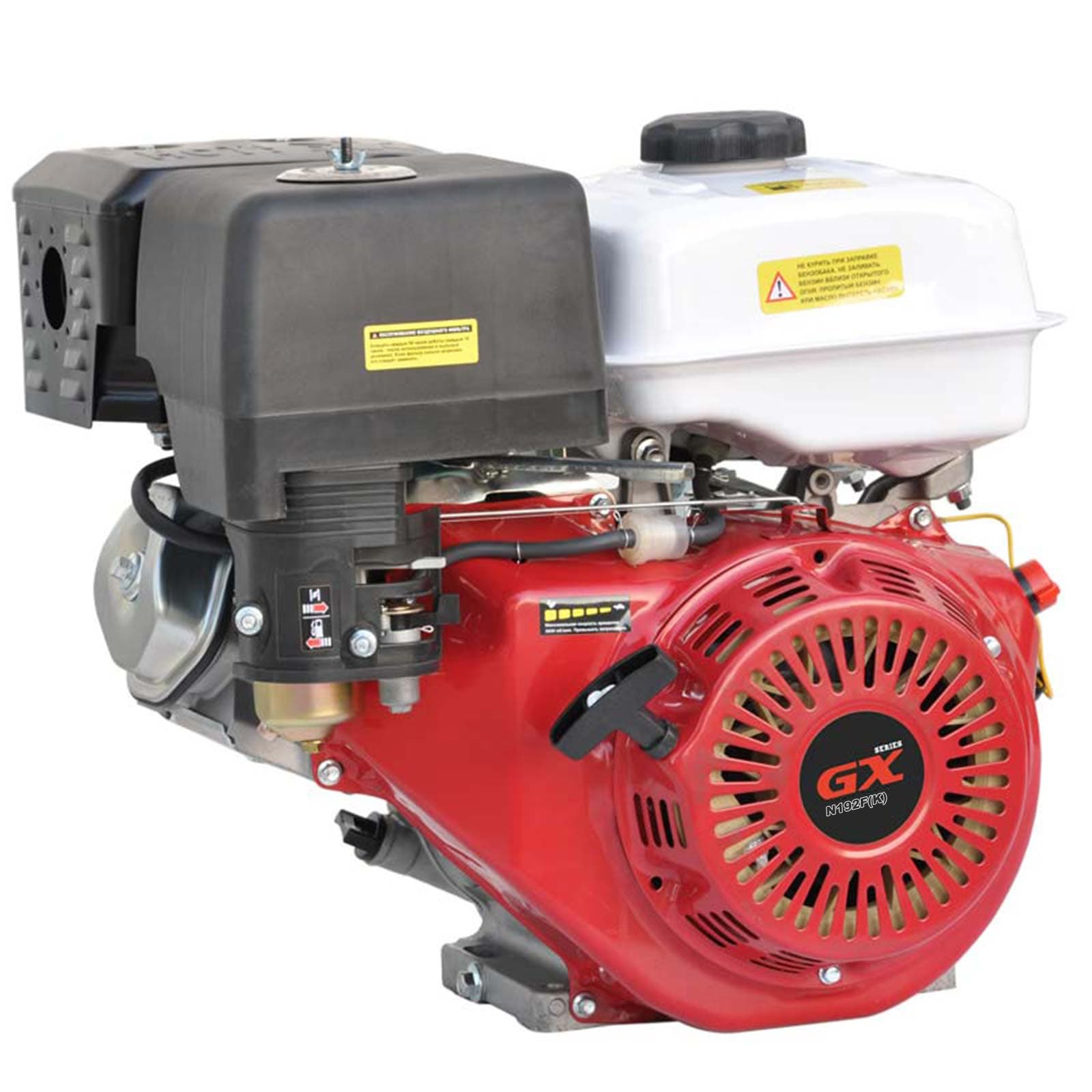 Двигатель бензиновый SKIPER N192F(K) (18 л.с., 459 см3, вал диам. 25мм х60мм, шпонка  7мм)