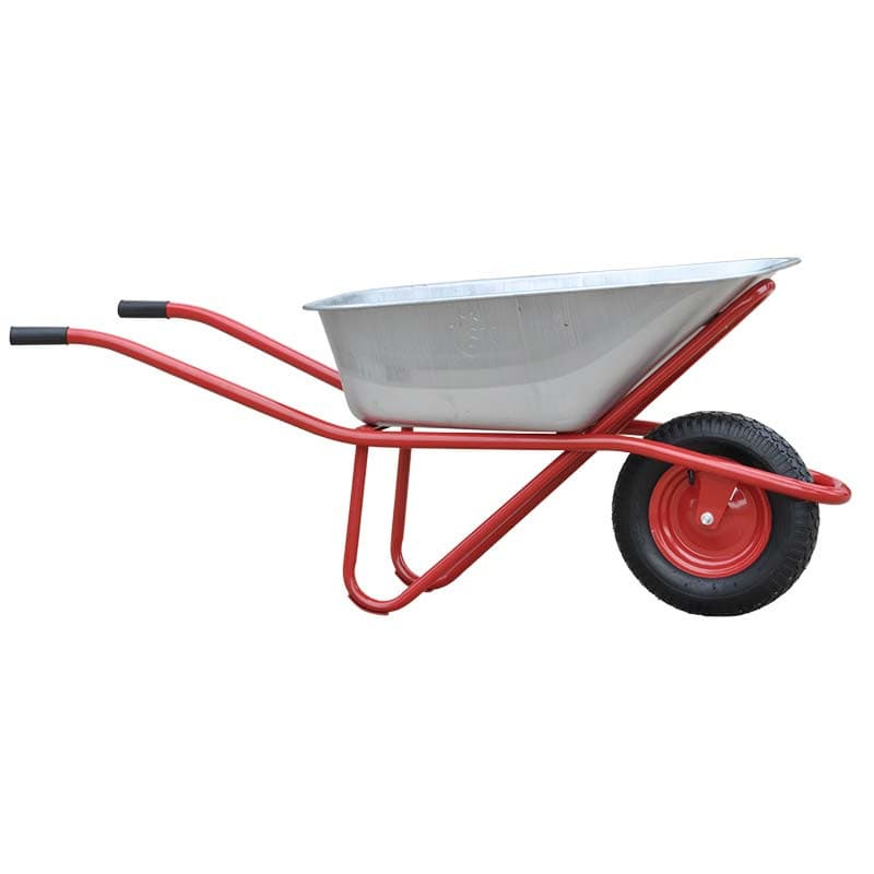Тачка строительная SKIPER 125 PROFI (до 125л, до 280кг, 1x4.00-8, пневмо, ось 16х100), фото 2