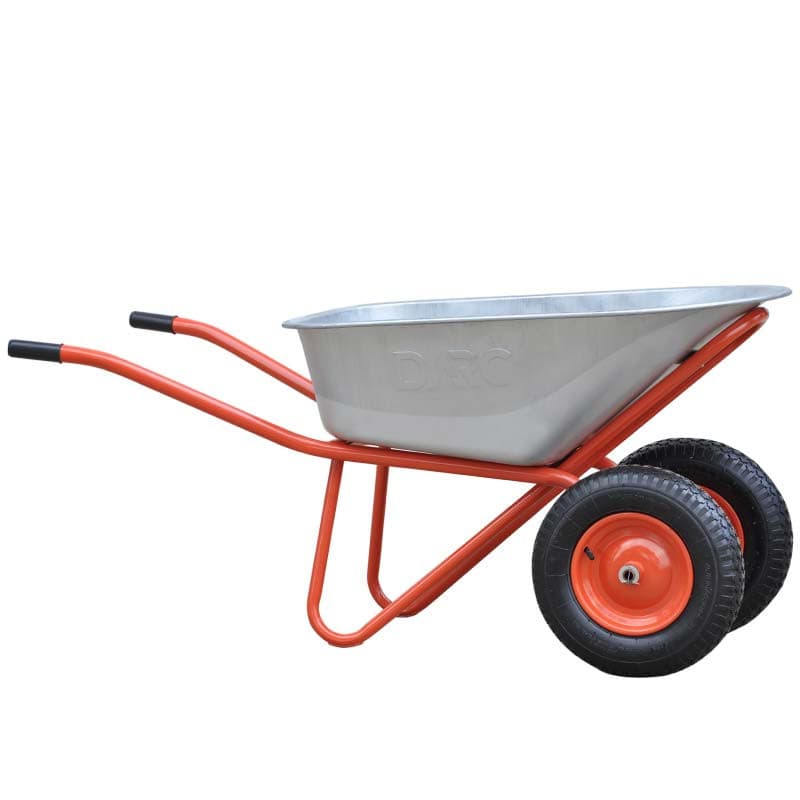 Тачка строительная DARC MASTER 2x140  (0,9 мм, до 140 л, до 370 кг, 2x4.00-8, пневмо, ось 20*85), фото 3