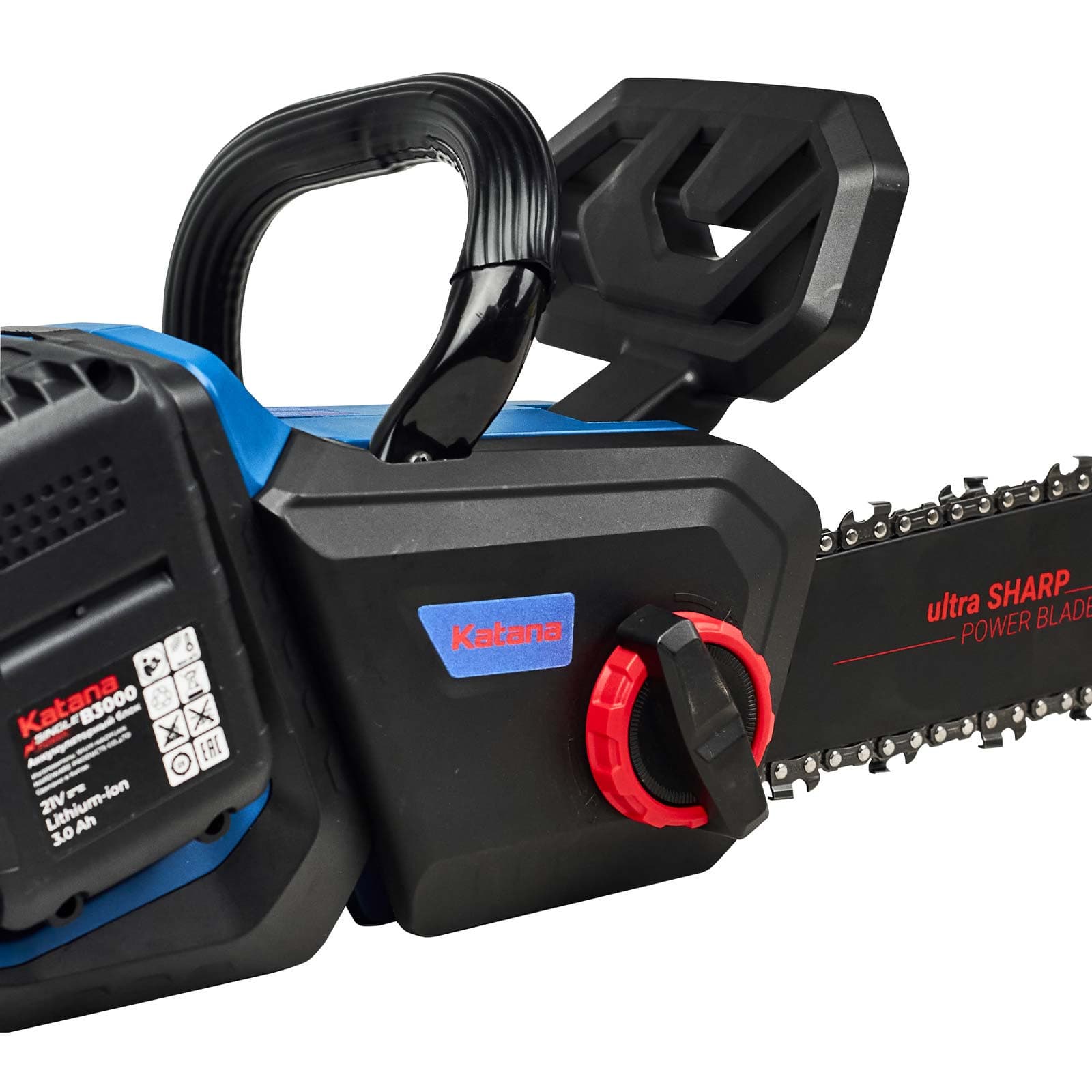 Пила цепная аккумуляторная KATANA DT2103-PRO(Бесщет, 42V, 2x3Ah, 40см, 0,375", 1,3мм, 56зв.,бесключ), фото 4