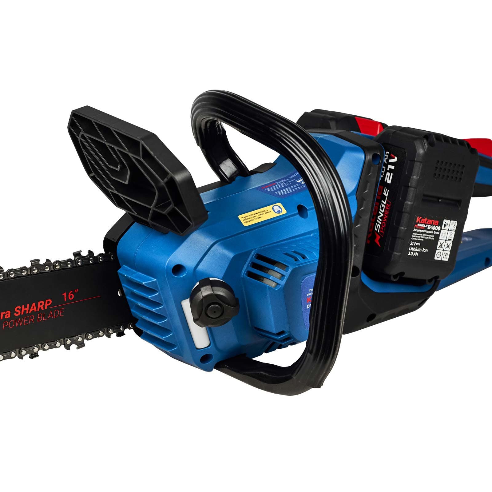 Пила цепная аккумуляторная KATANA DT2104-PRO(Бесщет, 42V, 2x4Ah, 40см, 0,375", 1,3мм, 56зв.,бесключ), фото 7