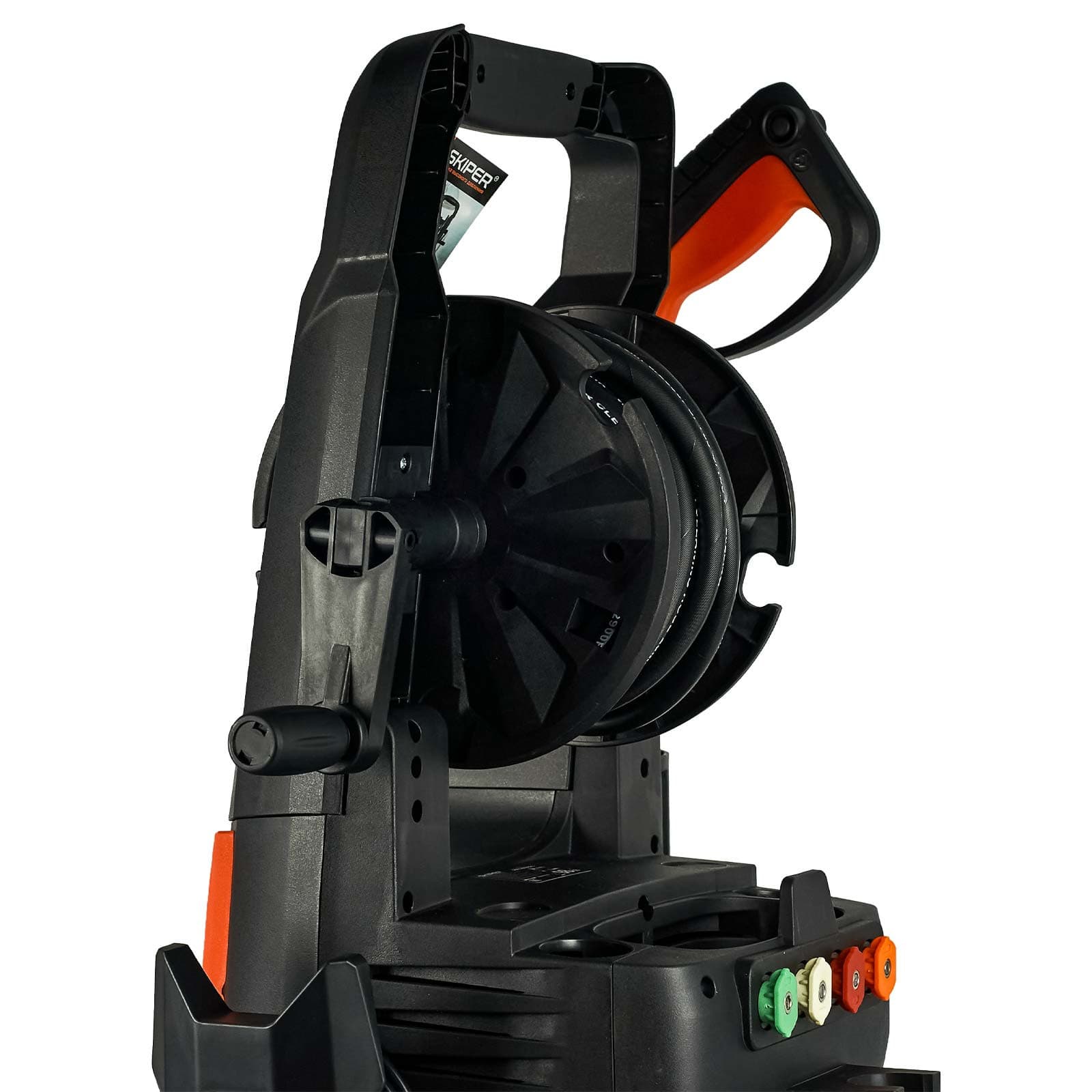 Мойка высокого давления SKIPER PM-200 PRO (2700Вт; 200Бар; 8м шланг; катушка; 19,5кг; бесщ.дв;щётка), фото 5