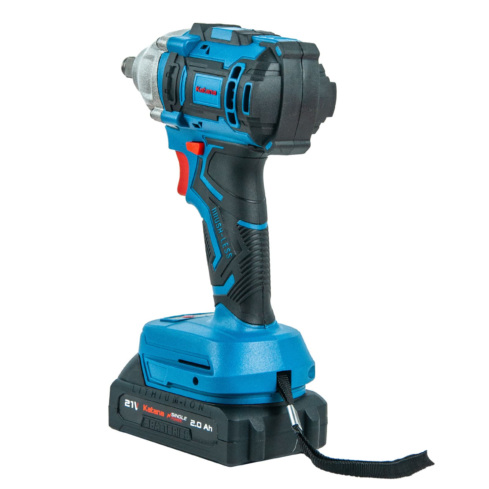 Гайковерт ударный аккумуляторный KATANA UG9401 SinglePOWER(1/2"+1/4",21В,2*2Ач,2ск, 320Нм, кейс), фото 5
