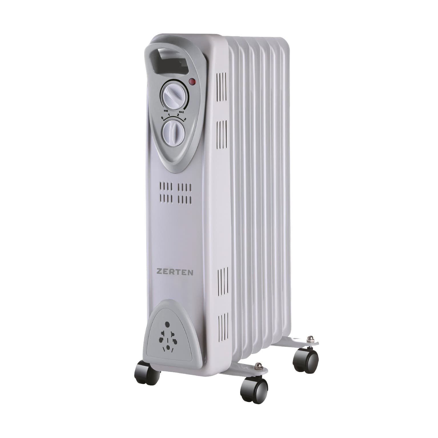 Радиатор масляный Zerten MRS-15 (7 секций, 1500 Вт, до 15 м2)