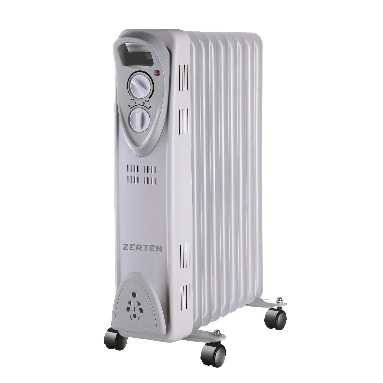 Радиатор масляный Zerten MRS-20 (9 секций, 2000 Вт, до 20 м2)