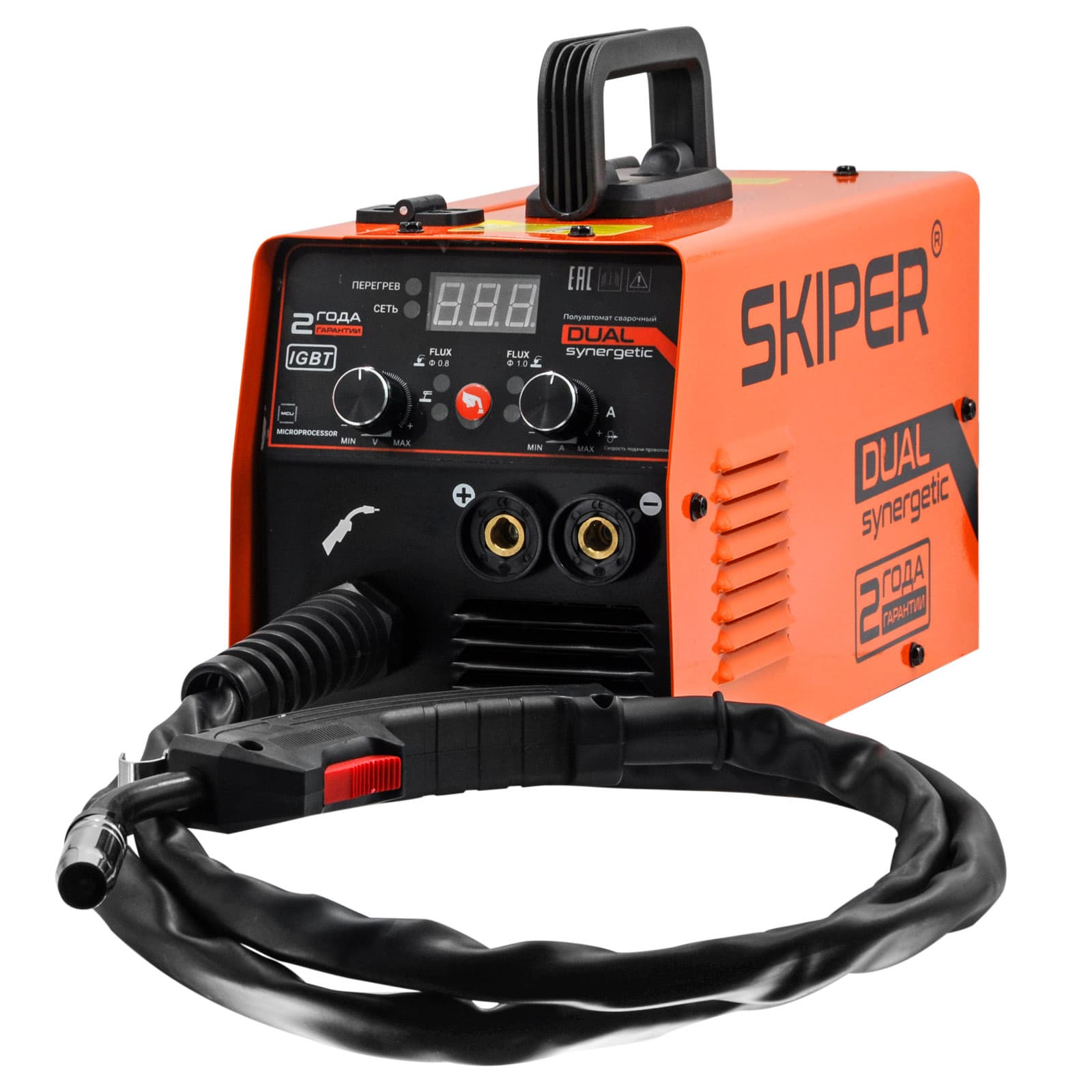 Полуавтомат сварочный SKIPER FLUX/MMA-210D-9 (2 ГОДА гар, 210A, FLUX/MMA/TIG), фото 3