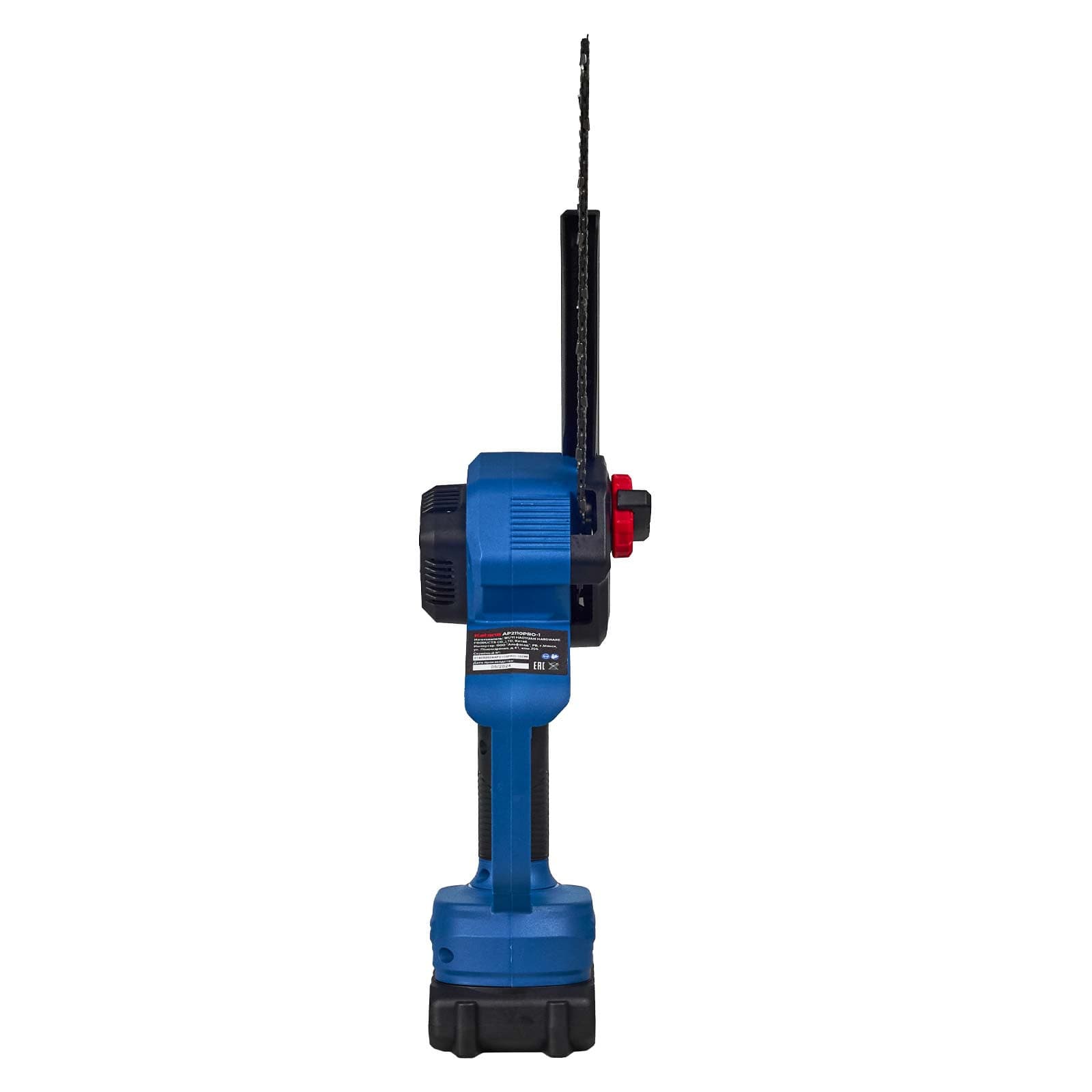 Пила цепная аккумуляторная KATANA AP4209PRO(21В,1x2Ач,бесщёт.,шина20см,защ.кож.,смазка цепи,бесключ., фото 4