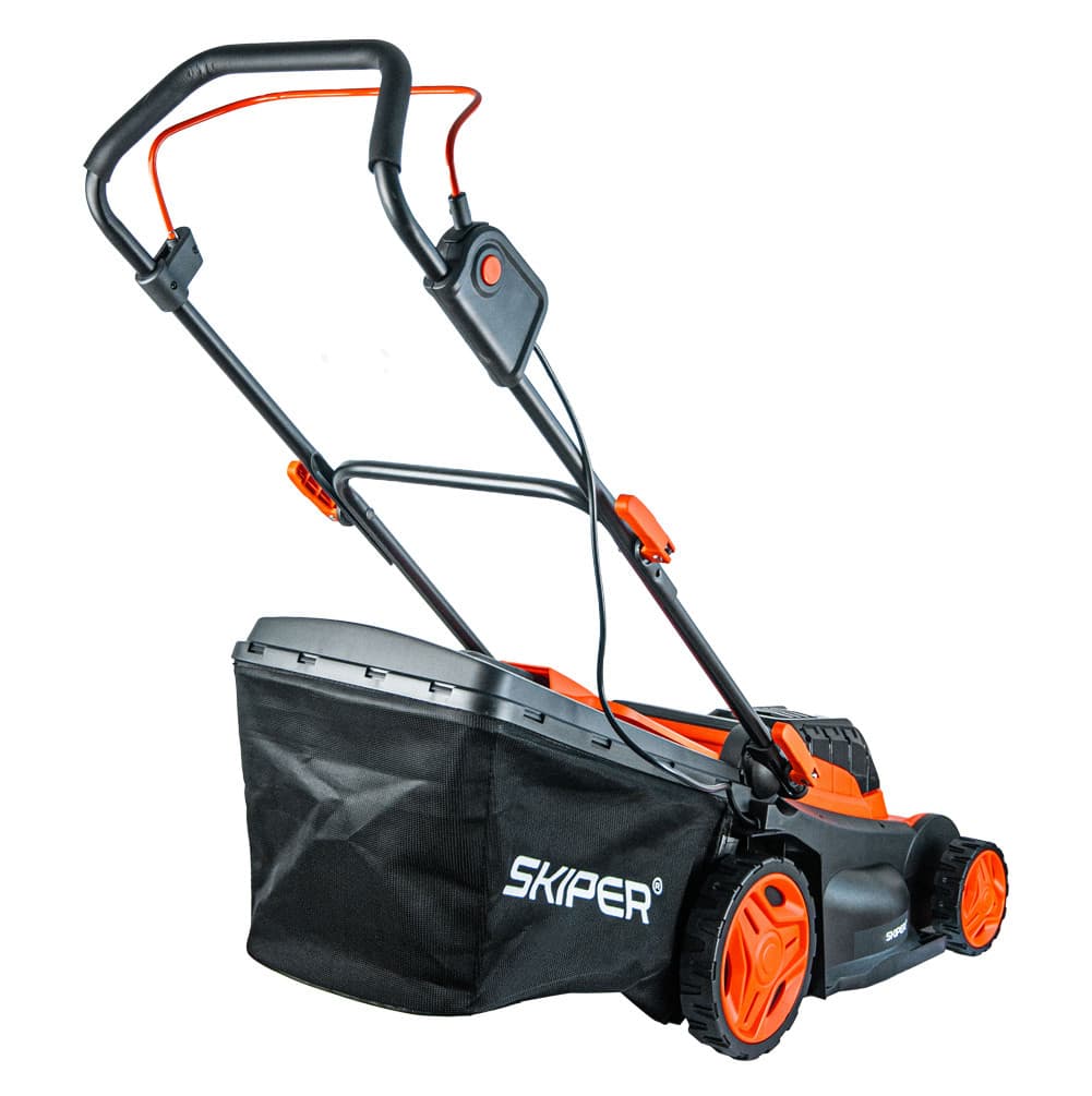 Газонокосилка аккумуляторная SKIPER KW430 (43см, бесщёт.двиг, мульчирование, 2акк*21В*4А/ч), фото 6