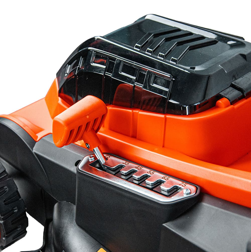 Газонокосилка аккумуляторная SKIPER KW430 (43см, бесщёт.двиг, мульчирование, 2акк*21В*4А/ч), фото 8