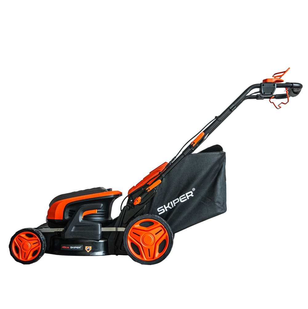 Газонокосилка аккумуляторная SKIPER SW480 (48см,самоход,бесщёт.двиг,мульч.,4акк*21В*4А/ч), фото 3