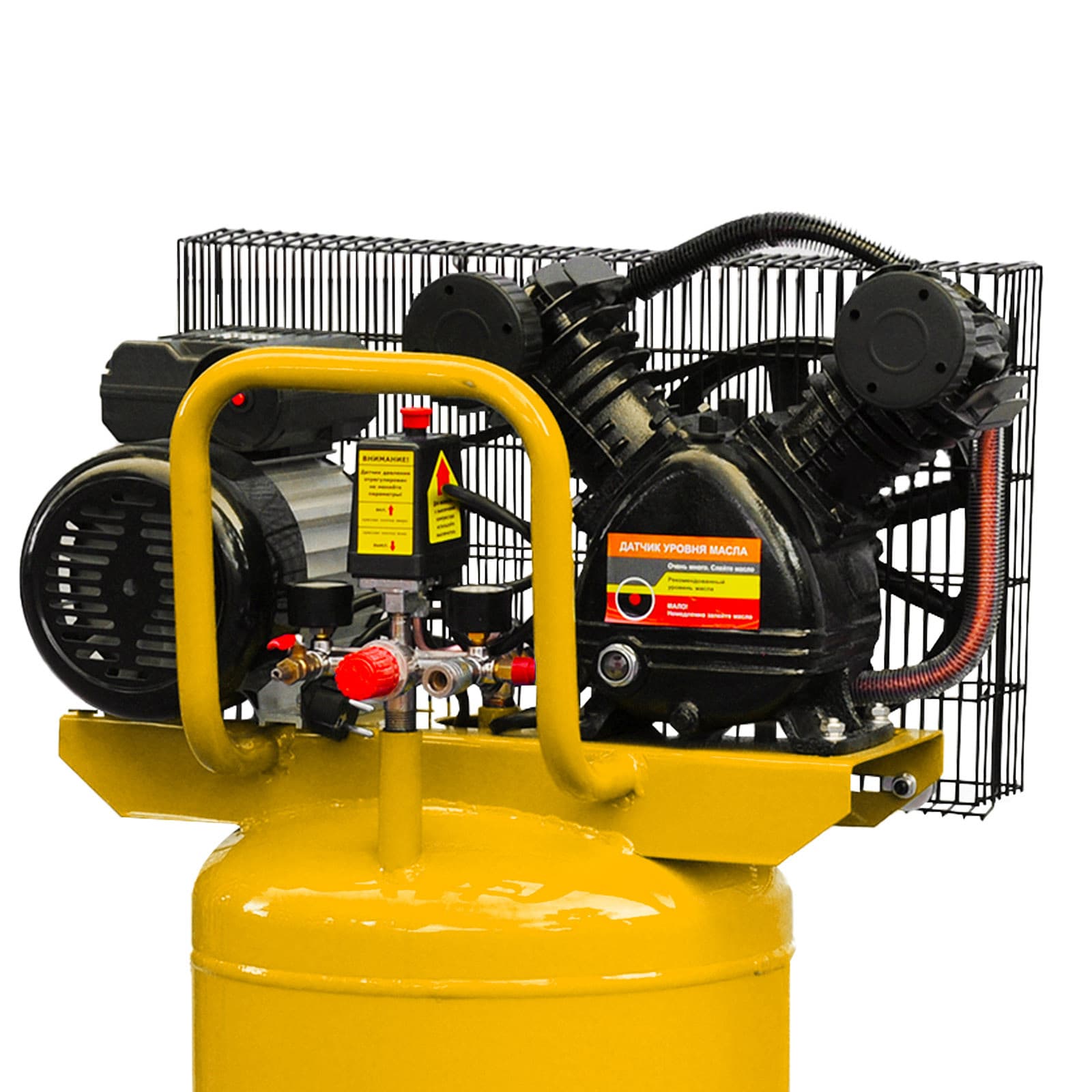 Воздушный компрессор SKIPER IBL3100V-2 (до 380л/мин, 8атм, 100л, 230В, 2.2кВт, вертикальн  рессив), фото 5