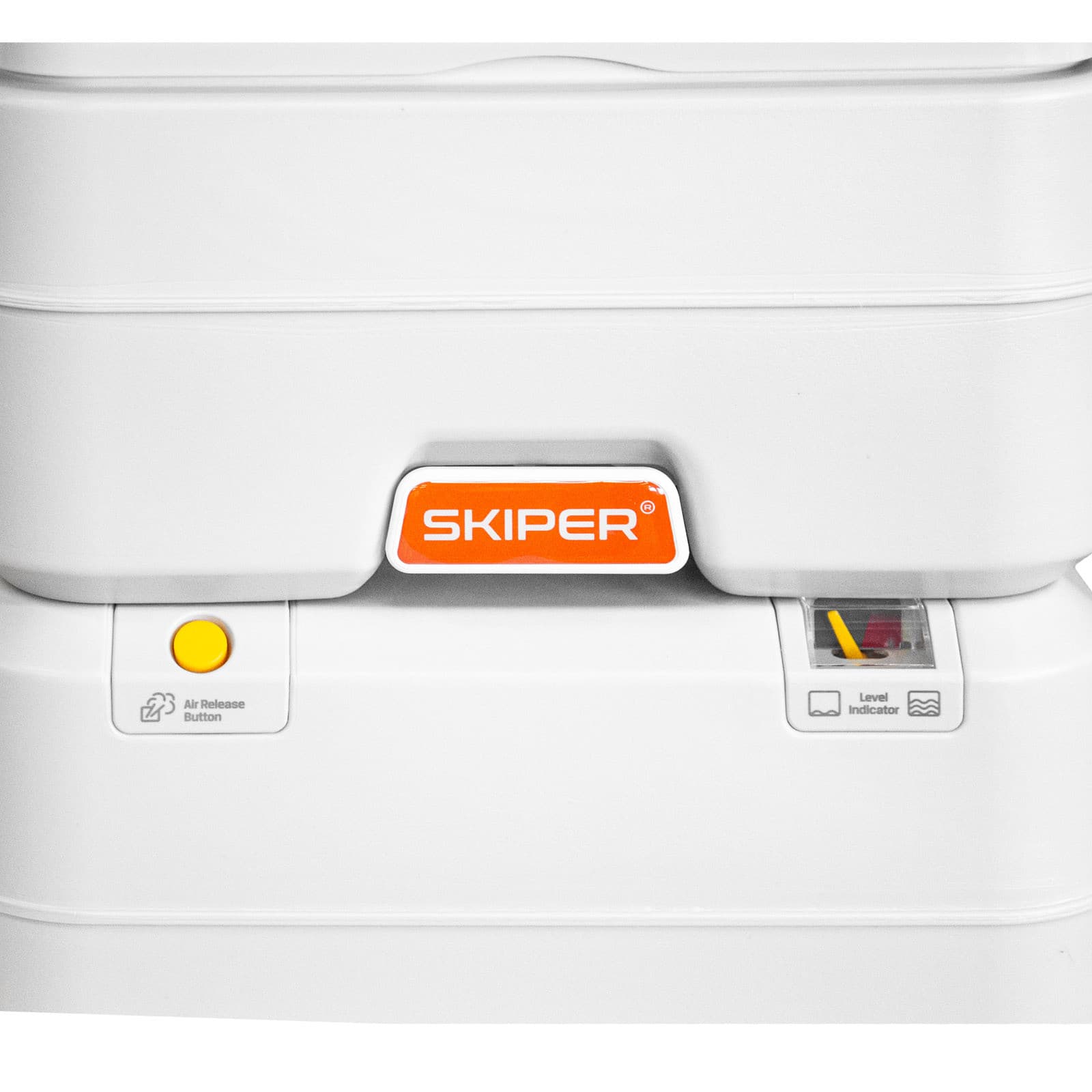 Биотуалет портативный SKIPER FW7000 (верх 13 л,низ 20 л,макс.вес 200кг, кнопка сбр.давл., индикатор), фото 5
