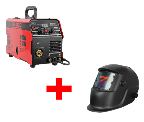 АКЦИЯ Полуавтомат сварочный BRADO MIG/MMA-220L-26 + Сварочная маска BRADO 302B в ПОДАРОК, фото 2