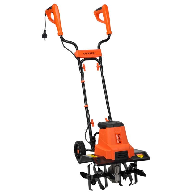 Культиватор электрический SKIPER ET7000 (1600Вт, 350об/мин, шир. 40см, глуб. 22см, трансп. колеса), фото 2