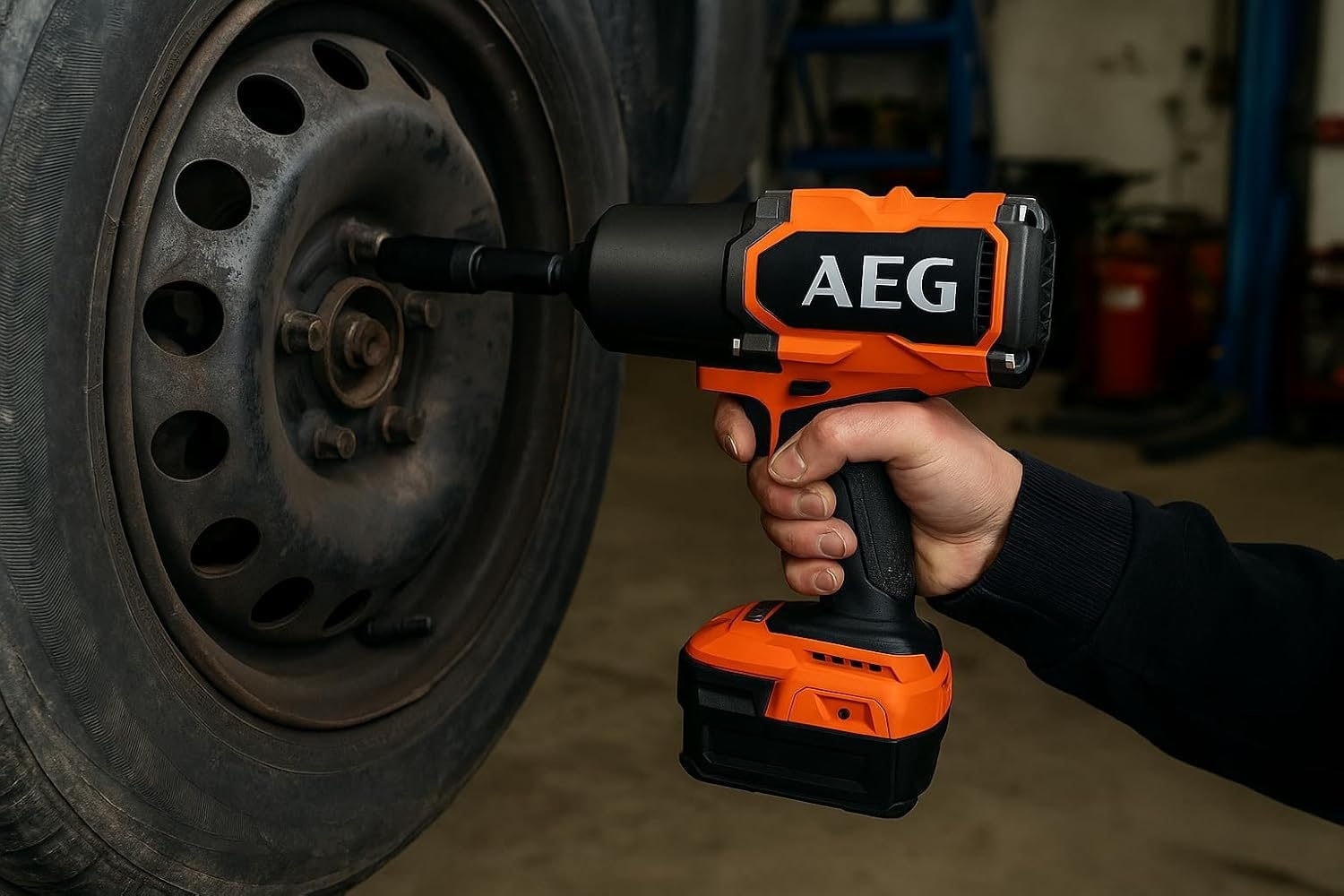 Гайковерт аккумуляторный AEG BSS18HTF34BL-0 (без батареи), фото 3