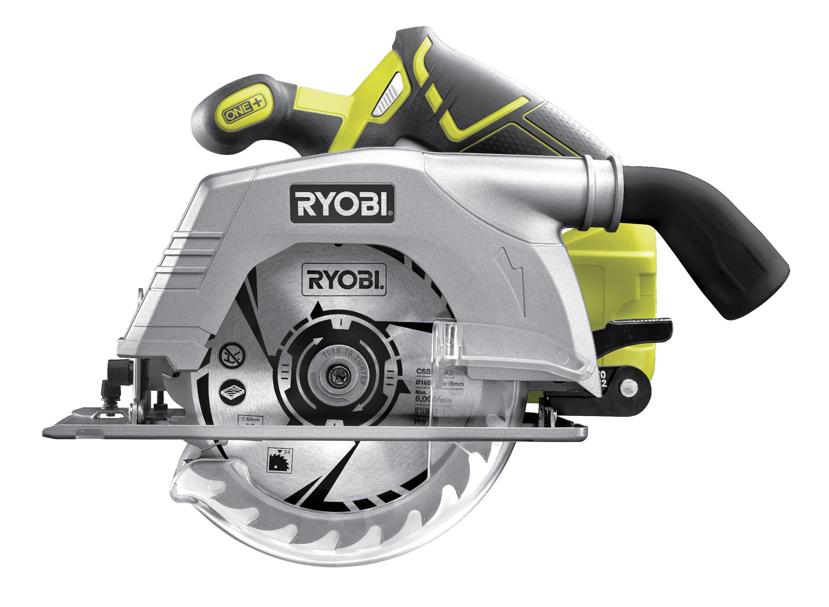Пила циркулярная RYOBI R18CS-0 (без батареи) система ONE +, фото 2