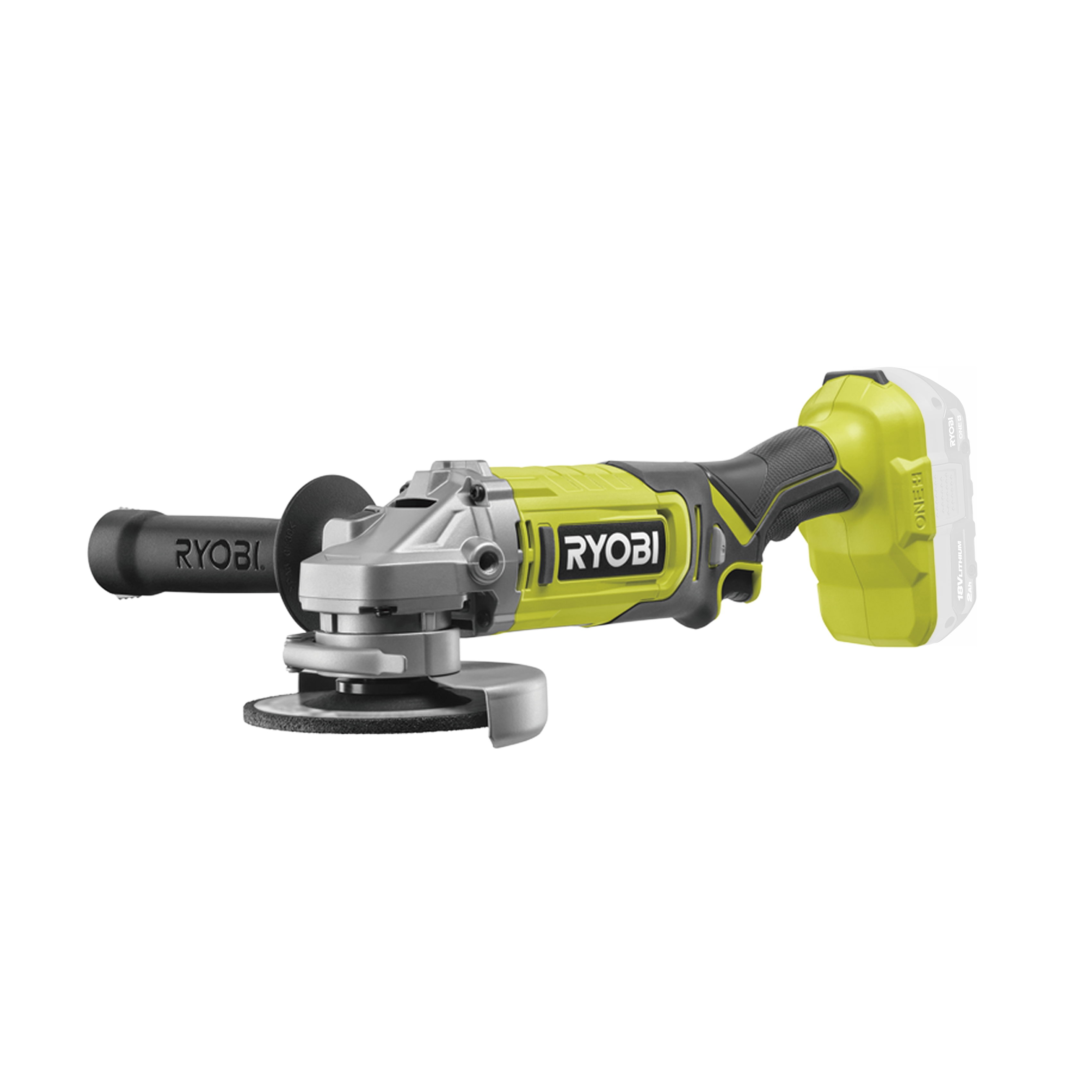 Углошлифмашина RYOBI RAG18125-0 (без батареи) система ONE +, фото 2