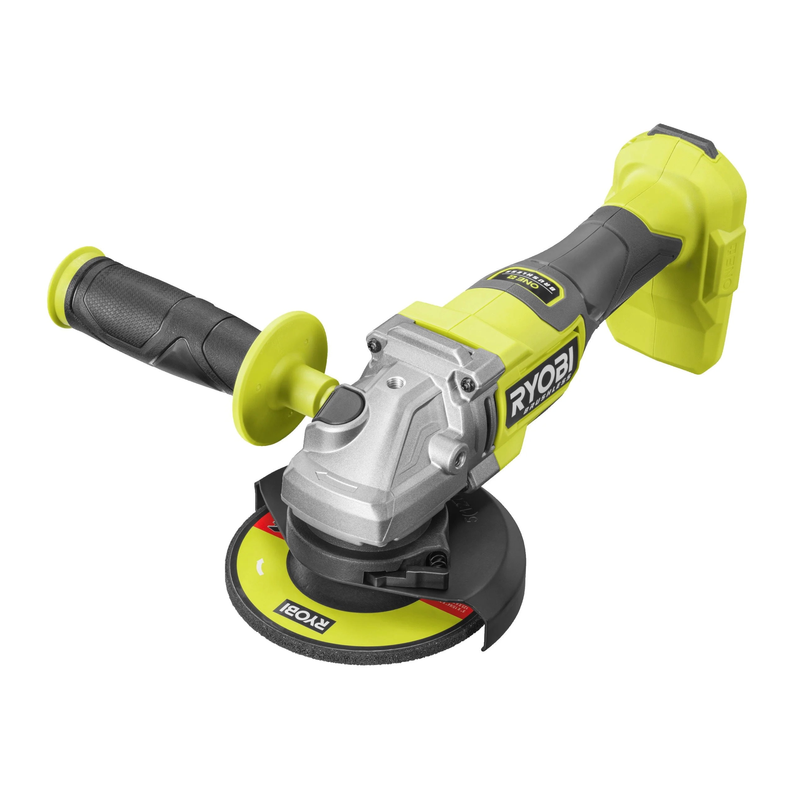 Углошлифмашина RYOBI RAG18BL-0 (без батареи) система ONE +, фото 3