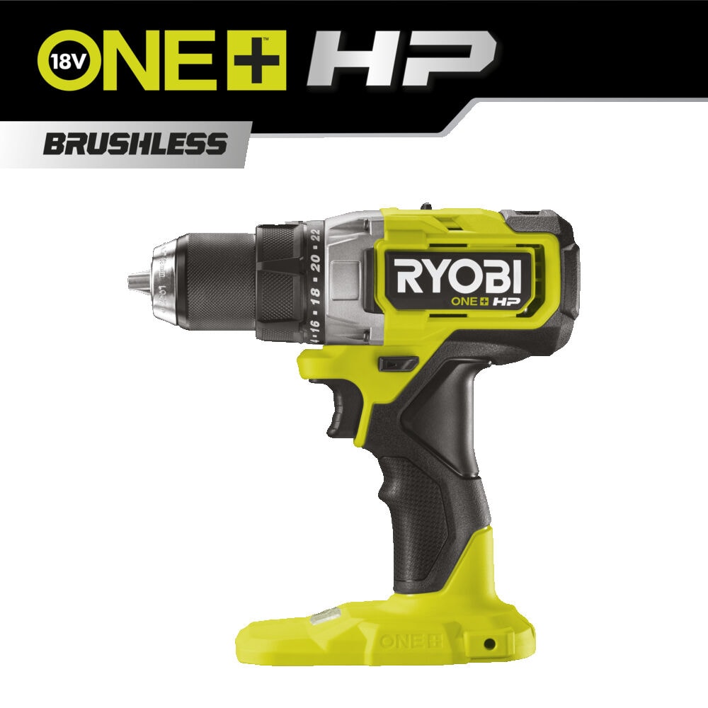 Дрель-шуруповерт RYOBI HP RDD18X-0 (без батареи) система ONE +, фото 2