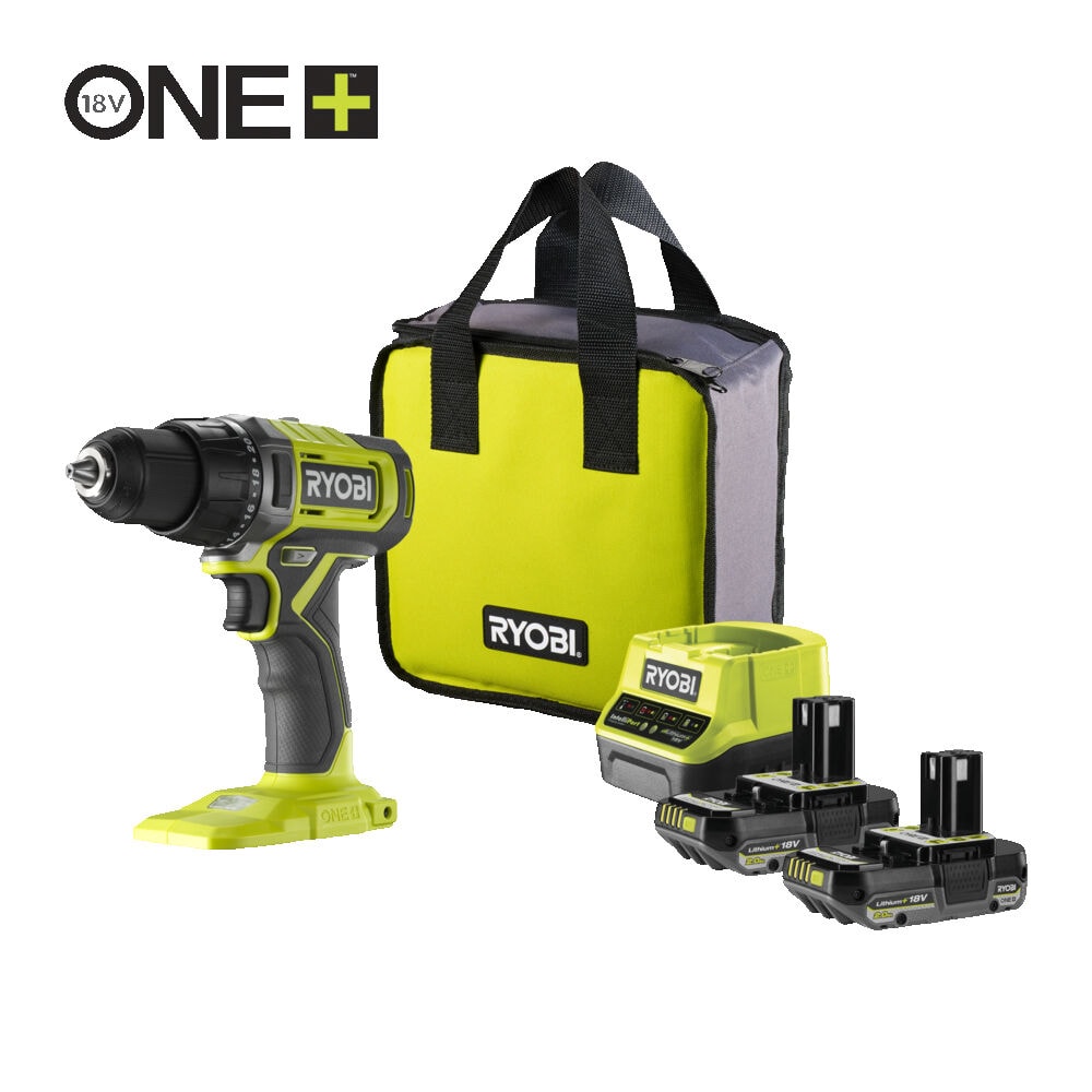 Дрель-шуруповерт RYOBI RDD18-2C20S система ONE +