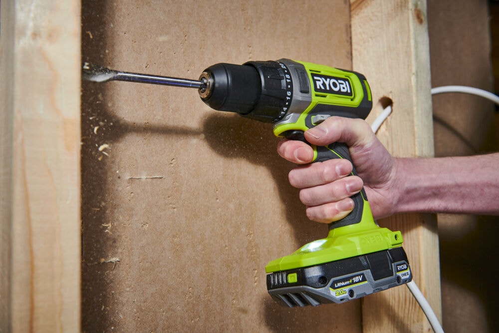 Дрель-шуруповерт RYOBI RDD18-2C52S система ONE +, фото 3