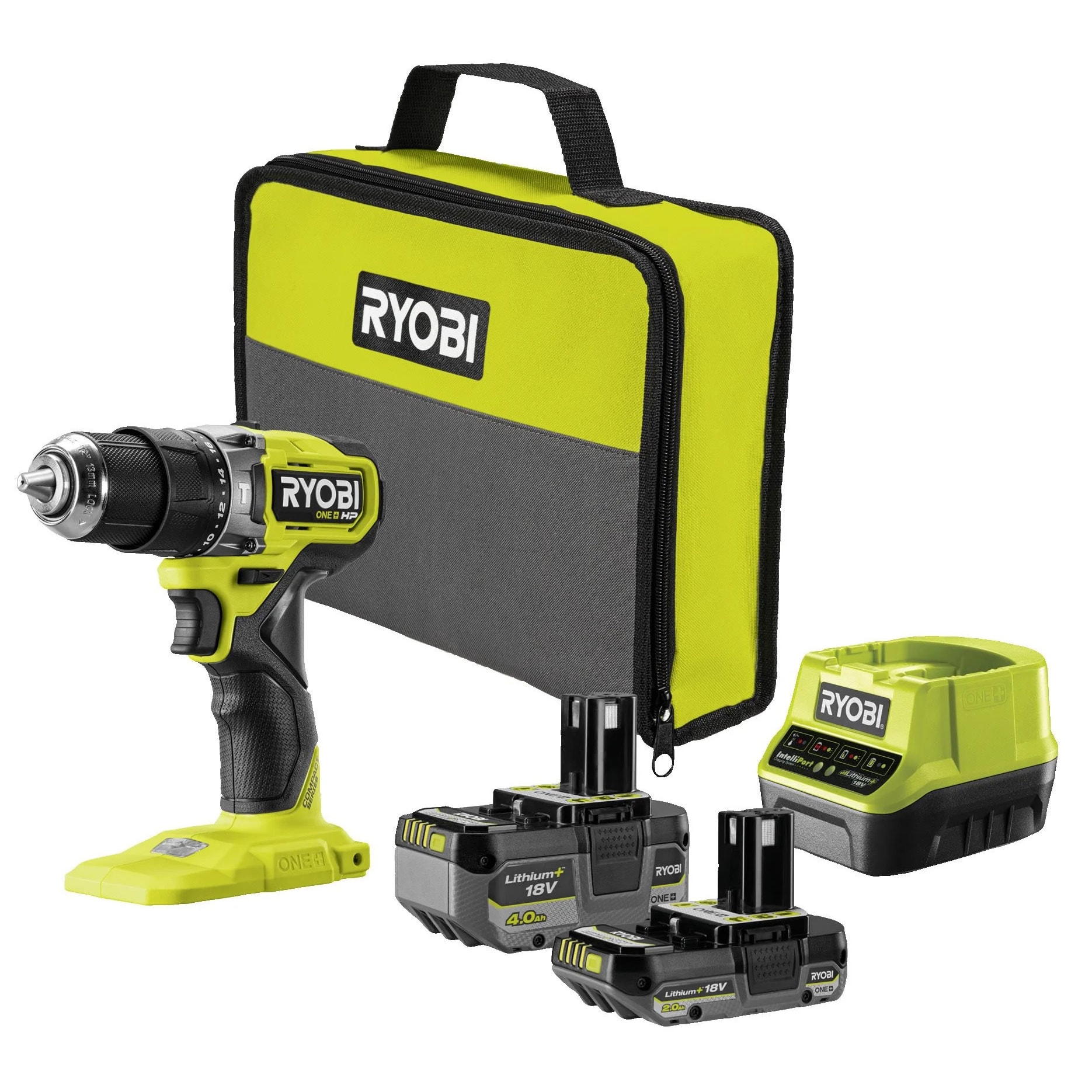 Дрель-шуруповерт ударная RYOBI RPD18C1-242S система ONE +, фото 2