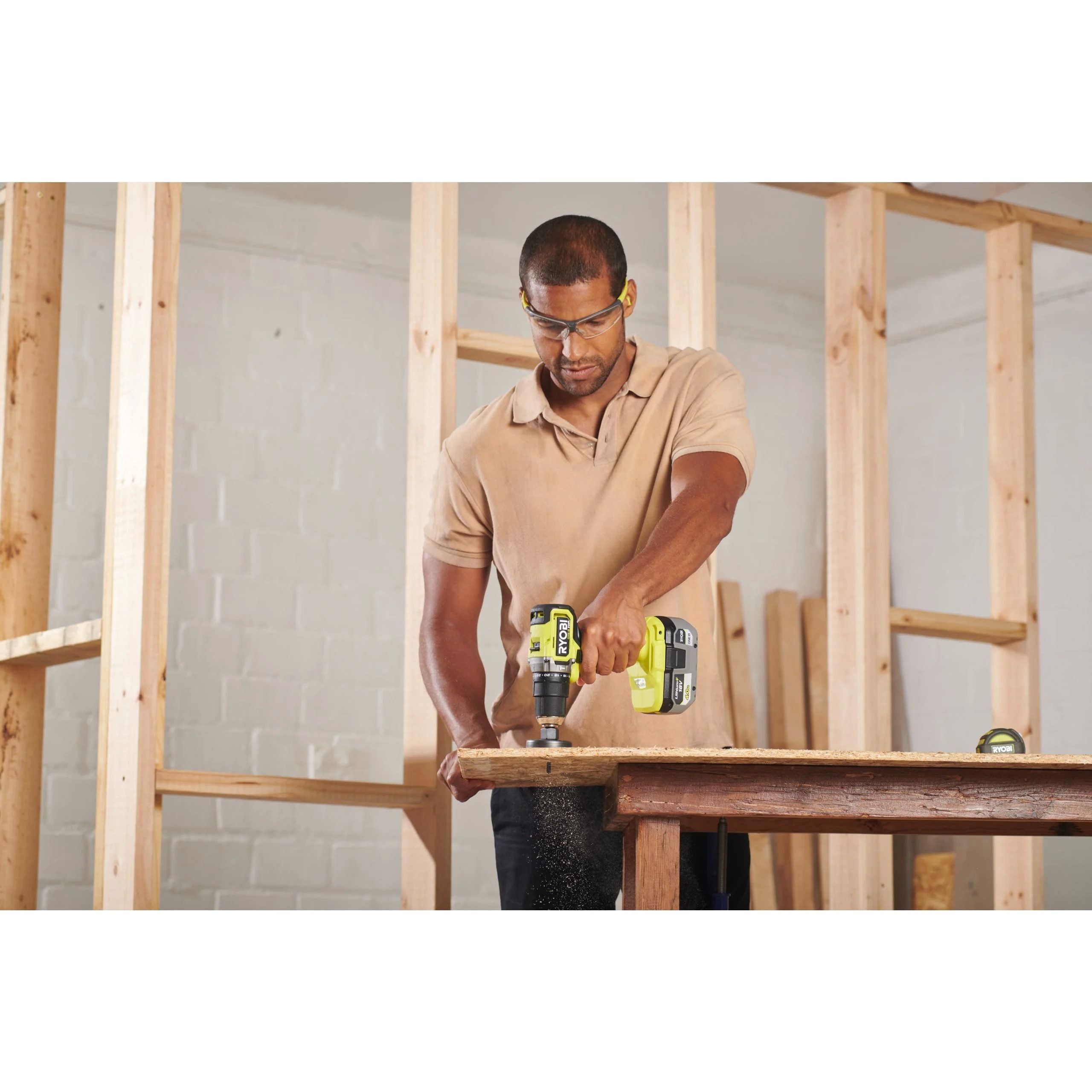 Дрель-шуруповерт ударная RYOBI RPD18C1-242S система ONE +, фото 3