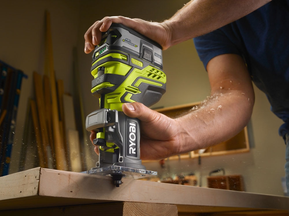 Фрезер кромочный RYOBI R18TR-0 (без батареи) система ONE +, фото 2
