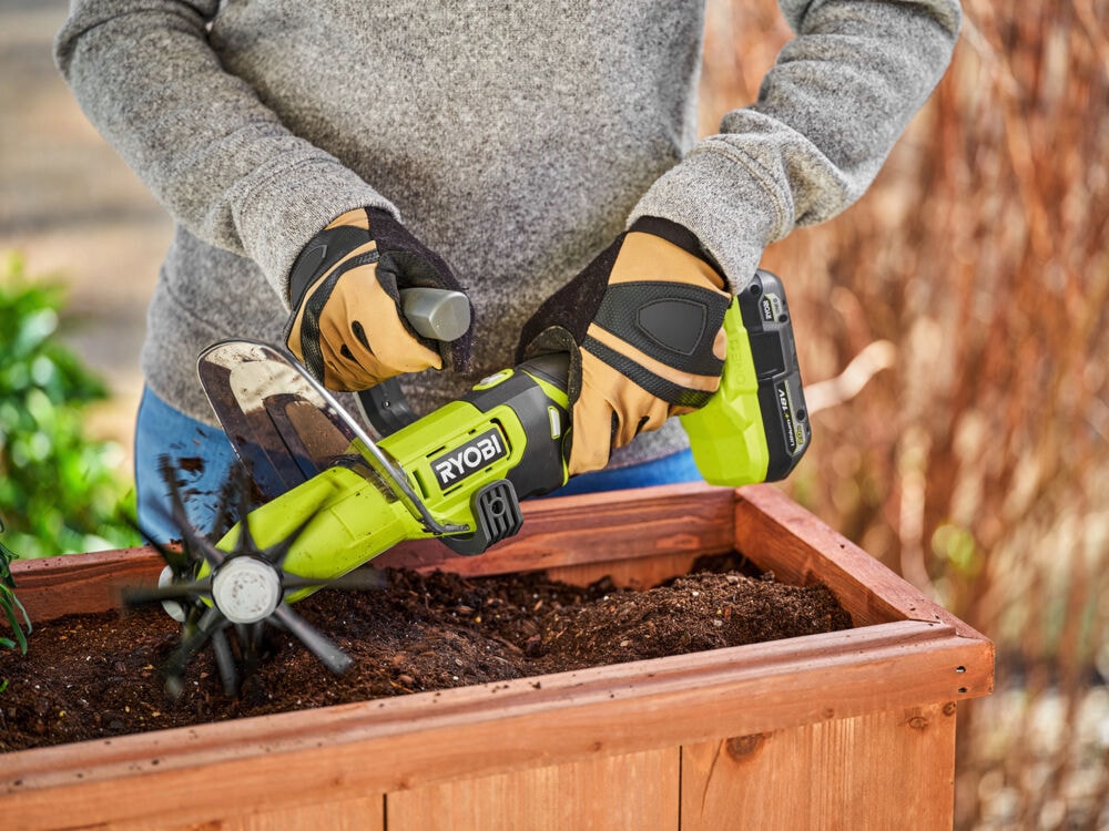 Культиватор ручной RYOBI RY18HCA-0 (без батареи) система ONE +, фото 3