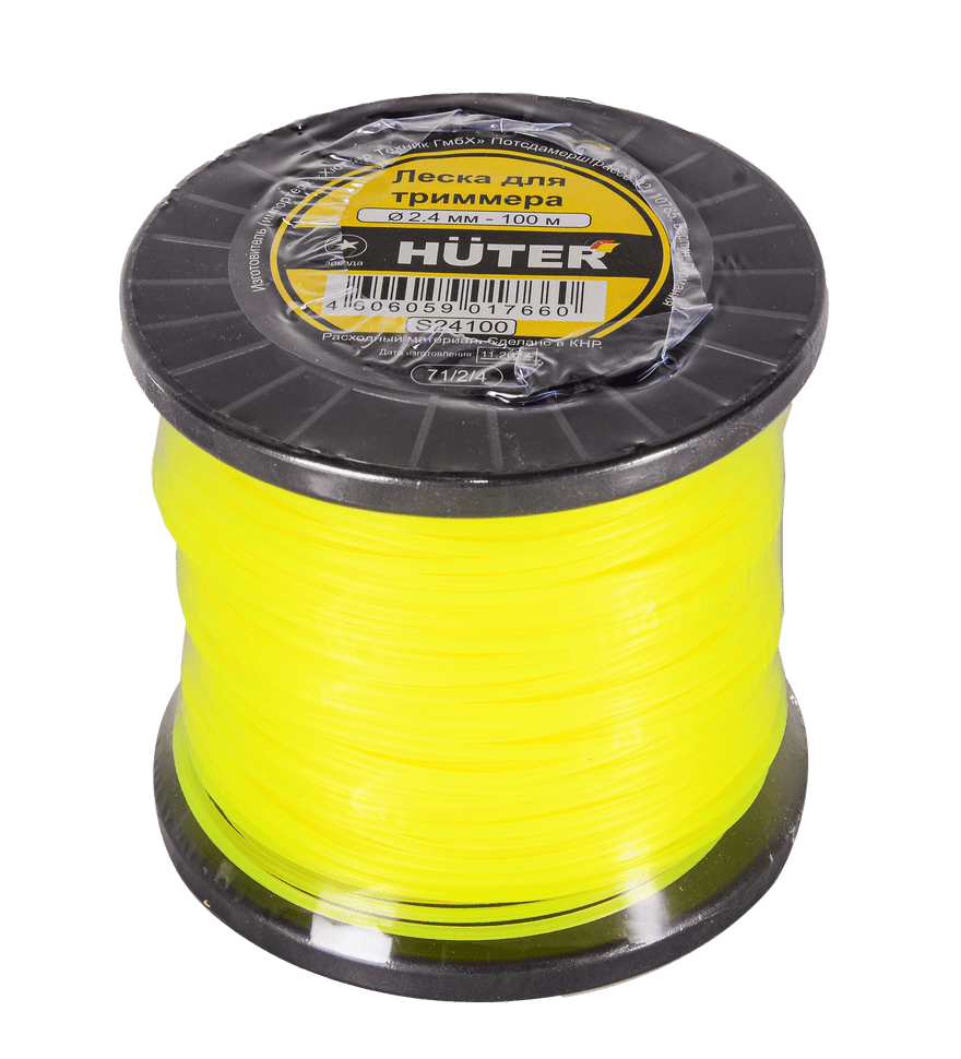 Леска (2.4 мм, 100 м, звезда) Huter S24100