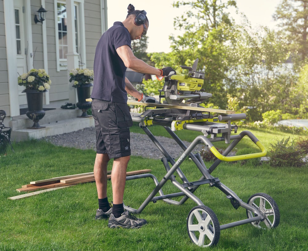 Станина для торцовочной пилы на колесиках RYOBI RLSW01, фото 3