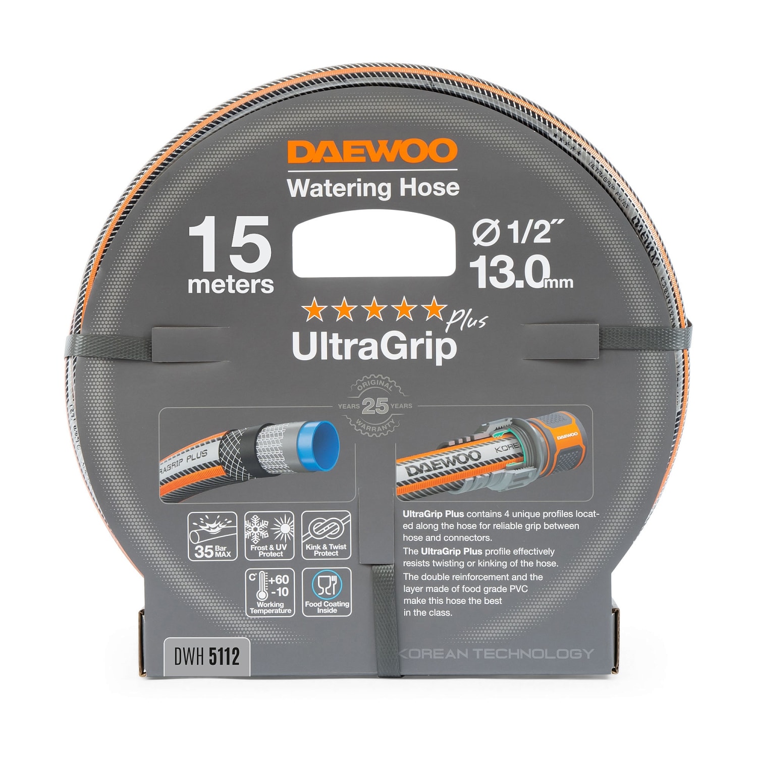 Шланг 1/2 " (13мм) DAEWOO UltraGrip Plus DWH 5112 15 метров