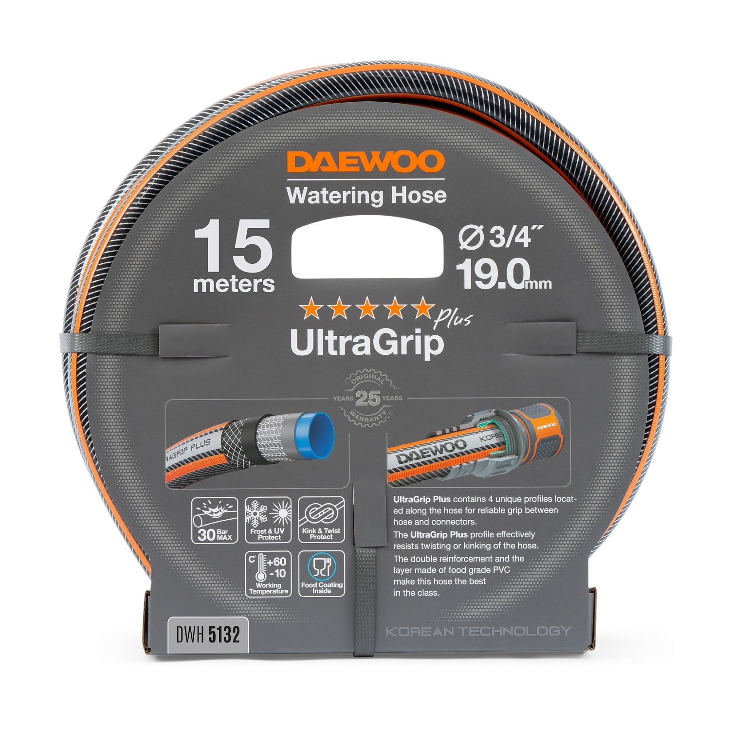Шланг UltraGrip Plus 3/4 " (19мм) 15 метров DAEWOO DWH 5132