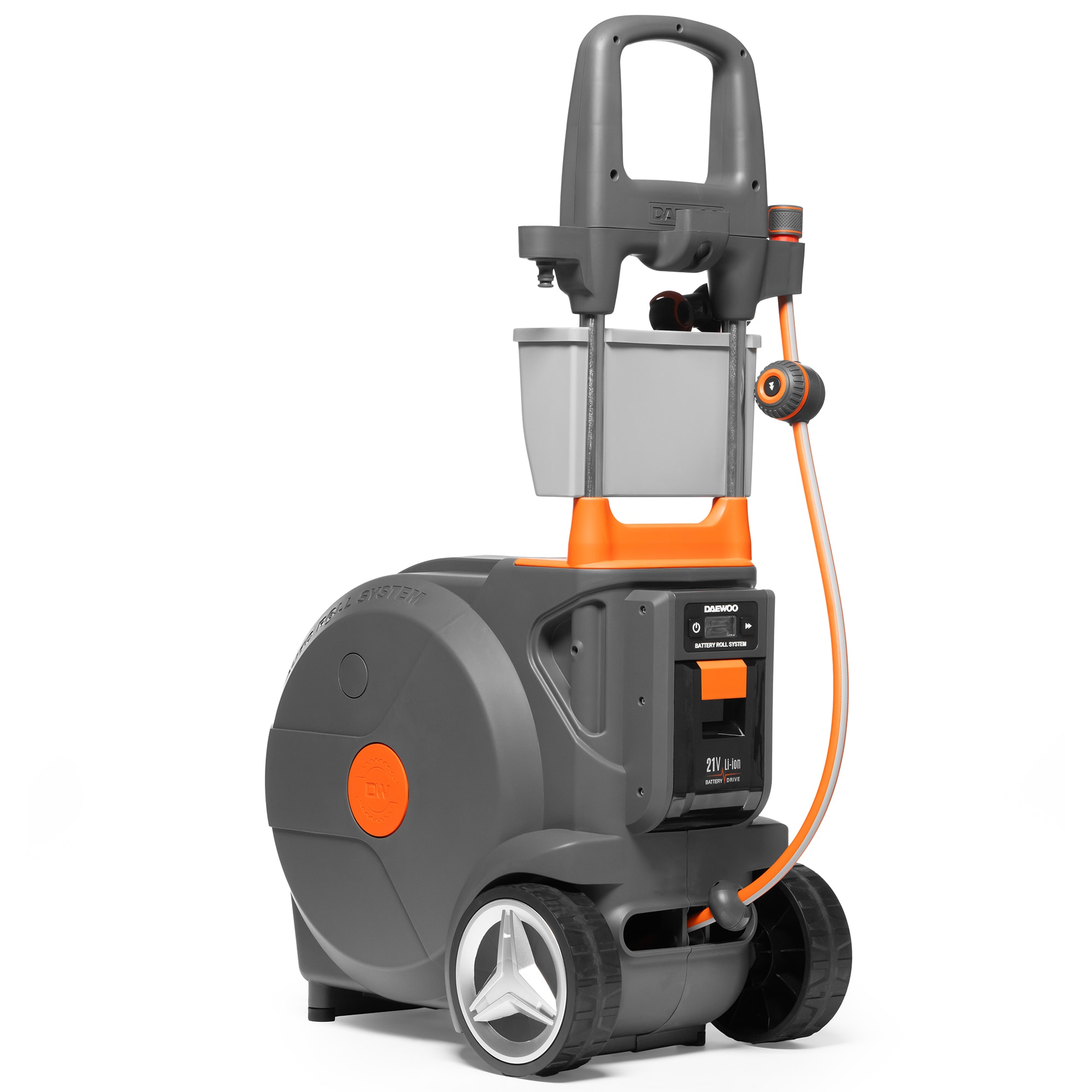 Тележка аккумуляторная Smart Cart со шлангом 40м DAEWOO DWR 4021Li Set, фото 3