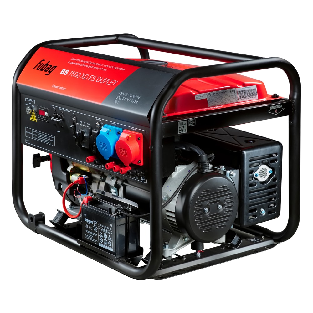 Генератор бензиновый FUBAG BS 7500 XD ES Duplex, фото 2