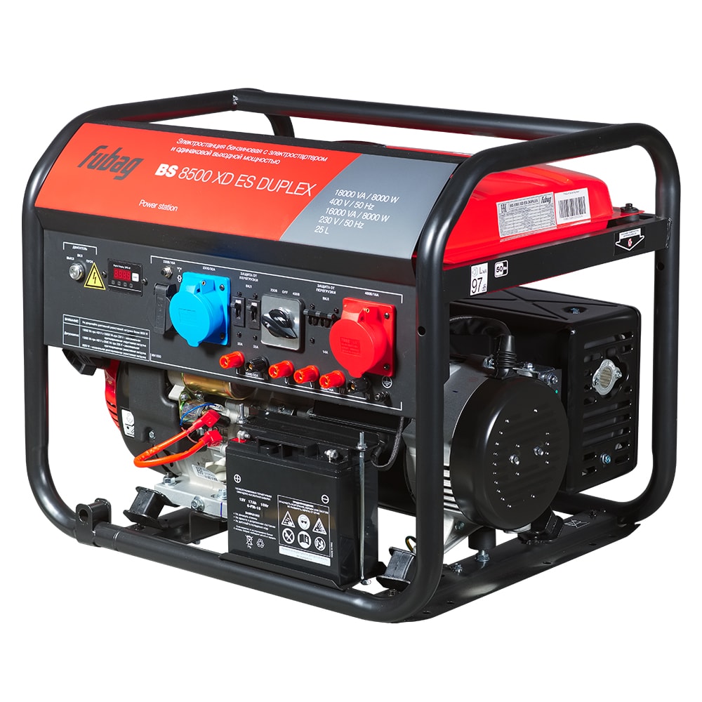 Генератор бензиновый FUBAG BS 8500 XD ES Duplex, фото 2