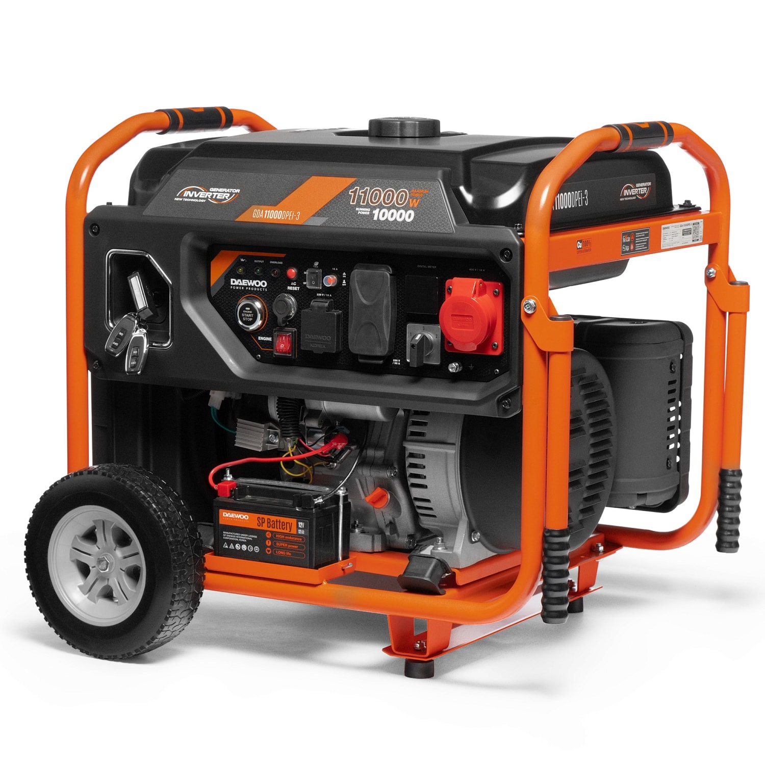Генератор бензиновый инверторный DAEWOO GDA 11000DPEi-3, фото 3