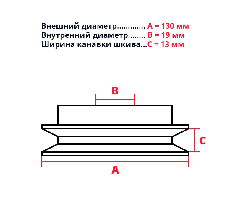 Муфта сцепления центробежная OD130-SA-ID19 (E200), фото 2