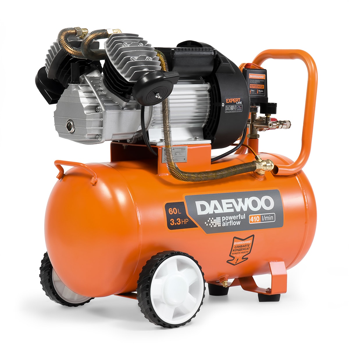 Компрессор масляный коаксиальный DAEWOO DAC60VD, фото 2