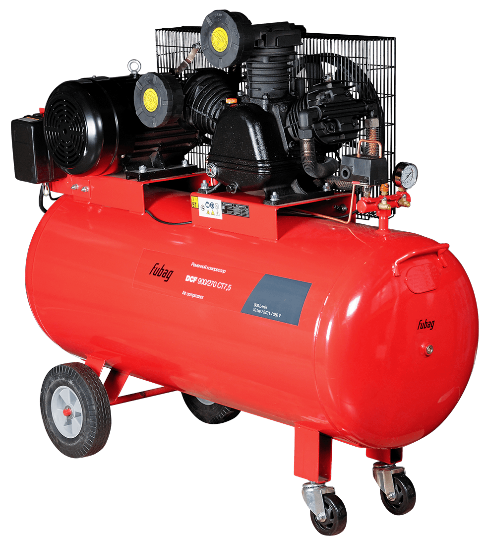 Компрессор масляный ременной FUBAG DCF-900/270 CT7.5 двухступенчатый, фото 2