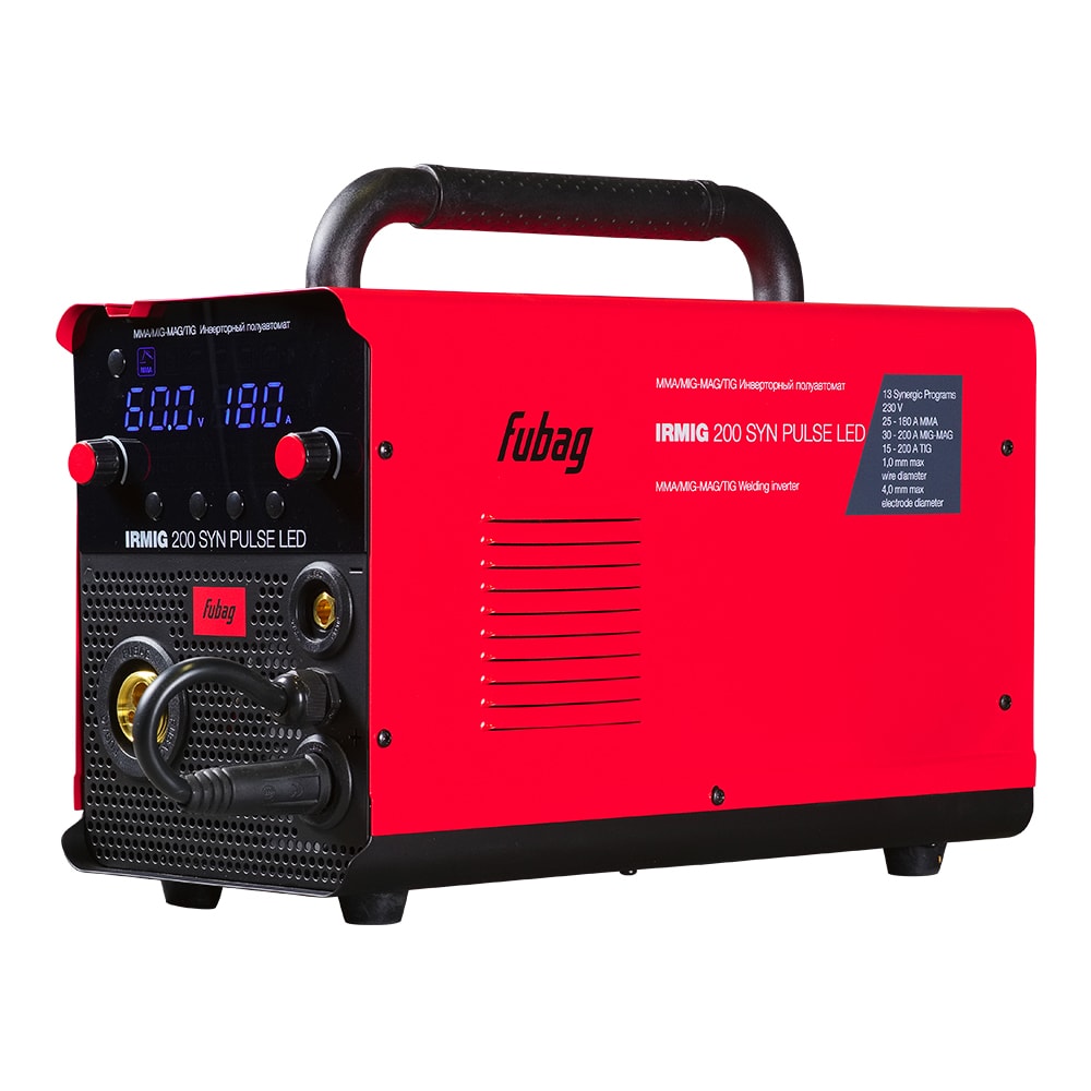 Сварочный полуавтомат FUBAG IRMIG 200 SYN PULSE LED с горелкой, фото 3