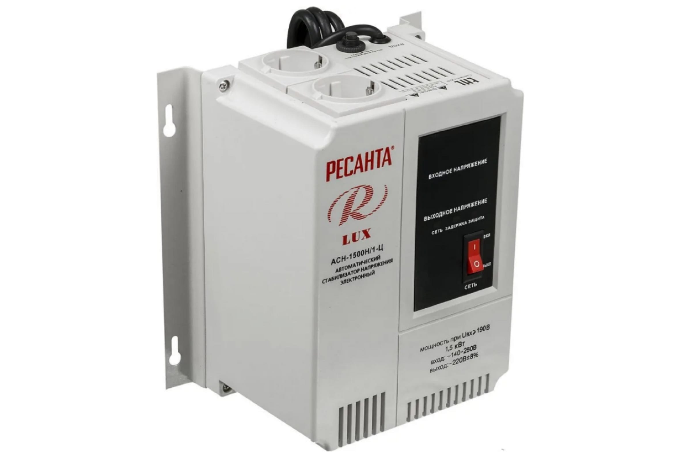 Стабилизатор напряжения настенный Ресанта Lux АСН-1500Н/1-Ц, фото 2