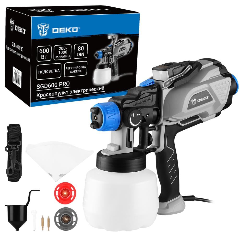 Краскопульт электрический DEKO SGD600 PRO